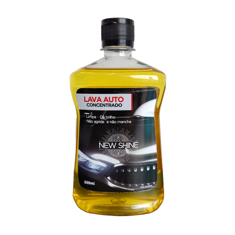 LAVA AUTO NEUTRO CONCENTRADO NEWSHINE 500ML BRILHO E PROTECAO