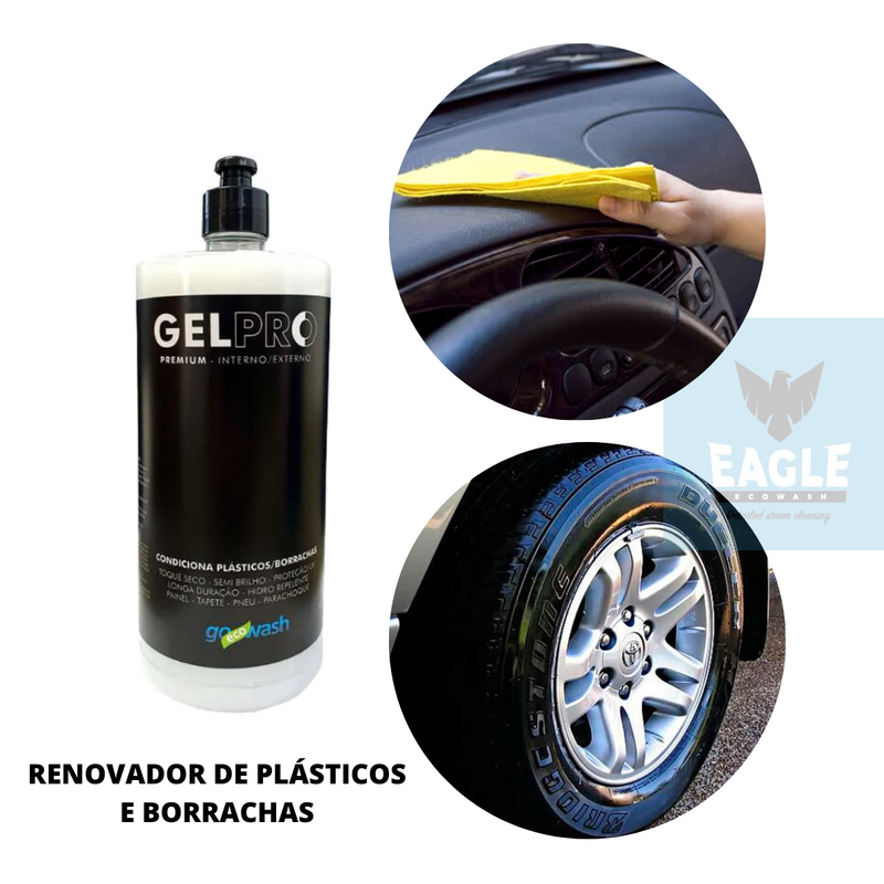 RENOVADOR DE PLASTICOS E BORRACHAS 500ML GEL PRO - GO ECO WASH