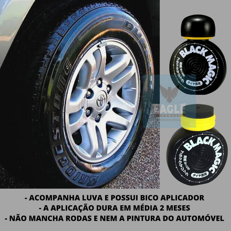 BLACK MAGIC SUPER PRETO PARA PNEUS 150 ML  SOFT 99