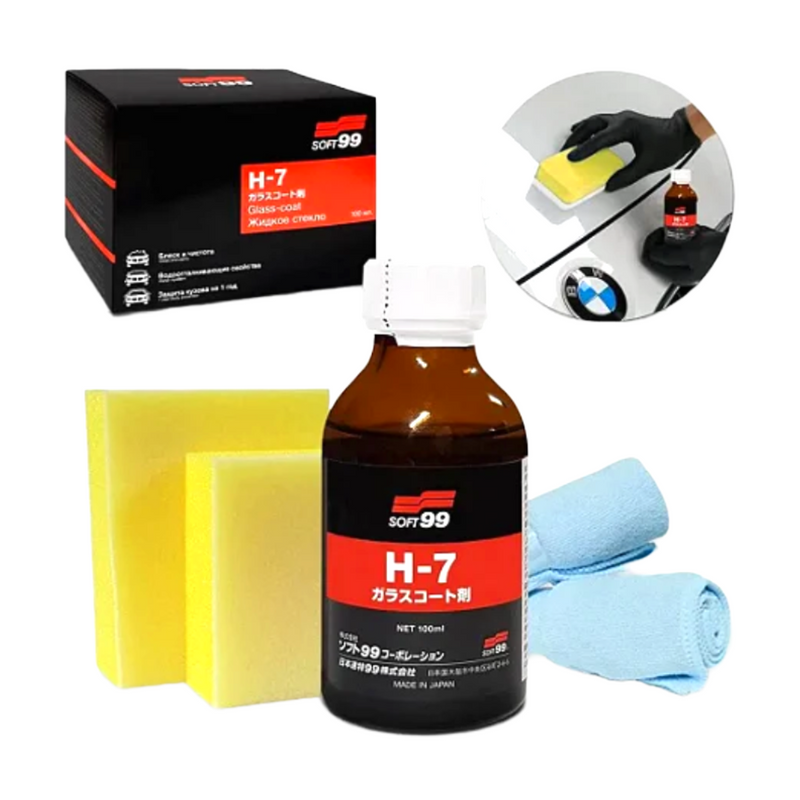 KIT VITRIFICADOR DE PINTURA GLASS COAT H7 - 50ml