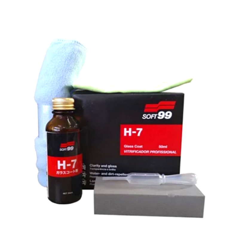 KIT VITRIFICADOR DE PINTURA GLASS COAT H7 - 50ml