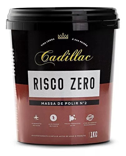 MASSA DE POLIR N2 RISCO ZERO 1KG CADILLAC